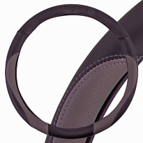 Оплетка SKYWAY Combo-6 L (390-410мм) Черно/серая экокожа